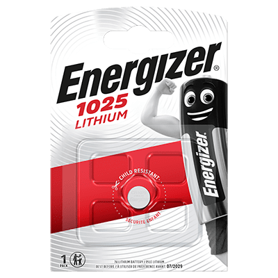 Energizer Lithium Premium CR1025 Battery Pack